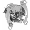 TechniSat TECHNIPRO SV600 V2 Toma de antena de pared de 3 orificios con desacoplamiento de diodo DC (TV, radio, SAT) 0004/3075