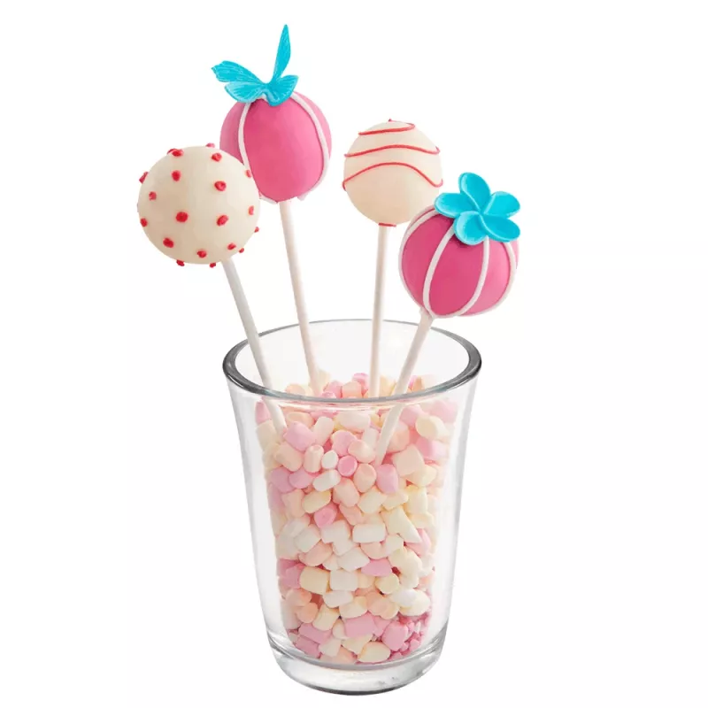 LURCH Molde para cake pops, silicona, 20 cavidades, rojo, 23,0 x 18,5 cm 83027