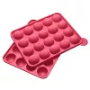 LURCH Molde para cake pops, silicona, 20 cavidades, rojo, 23,0 x 18,5 cm 83027