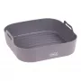 LURCH Bandeja de silicona para freidora de aire, cuadrada, 21 x 21 x 5 cm, antracita 00070206