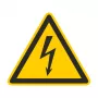 CIMCO 182720 Señal de advertencia tensión eléctrica 100x100x1 mm amarillo/negro
