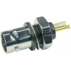 Telegärtner Conector hembra BNC de empotrar, aislado 50 ohmios, brida aislante negra, contactos dorados, 4 GHz, 1 ud.