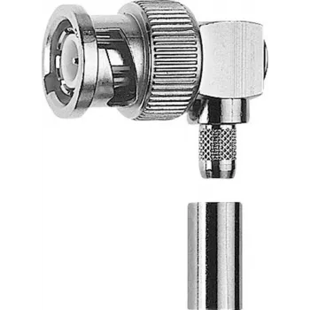 Telegärtner conector macho BNC acodado de crimpado 75 ohmios, RG-179B/U, G04 J01002A0027