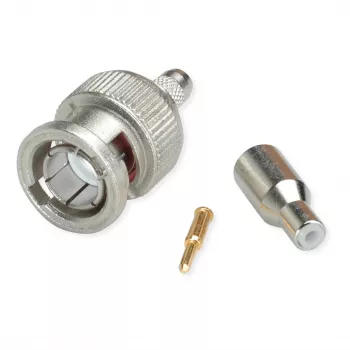 Telegärtner conector macho BNC para cable crimpado G04 75 ohmios, crimp/crimp, estándar, A2505, G04 (RG-179B/U) - 1 ud.