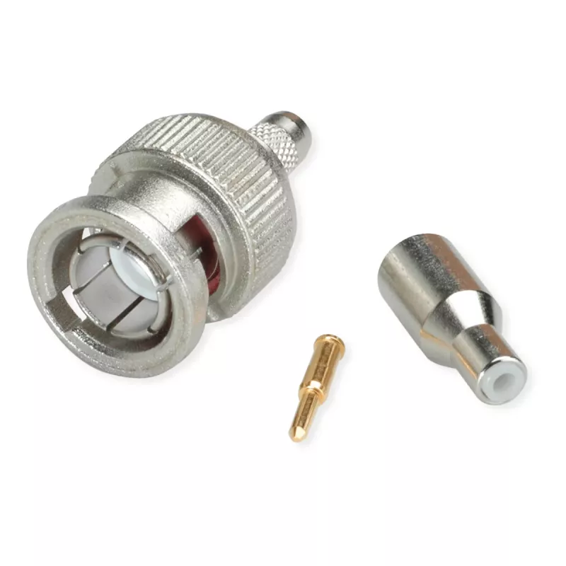 Telegärtner conector macho BNC para cable crimpado G04 75 ohmios, crimp/crimp, estándar, A2505, G04 (RG-179B/U) - 1 ud.
