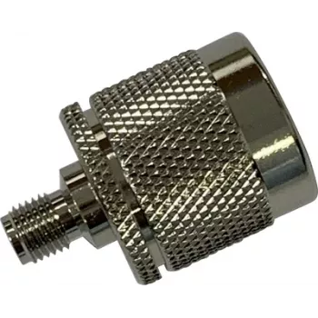 Wittenberg Antennen 103511 adaptador de RF conector hembra SMA a conector macho N, 50 ohmios, latón niquelado