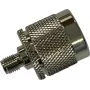 Wittenberg Antennen 103511 adaptador de RF conector hembra SMA a conector macho N, 50 ohmios, latón niquelado