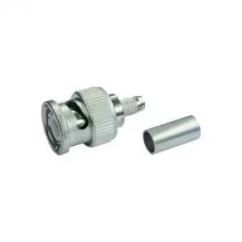 Telegärtner conector macho BNC para cable crimpado G13/G50, 75 ohmios, Professional, 0,4/2,5, 5 uds. (J01002A1350)