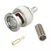 Telegärtner conector BNC de crimpado para cable G13/G50, 75 Ohm, Professional, 0,4/2,5, 5 piezas (J01002A1350)
