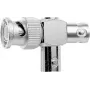 Telegärtner adaptador en T BNC, conector macho BNC a 2x conector hembra BNC, 50 ohmios, latón niquelado, contactos dorados J01005A0004