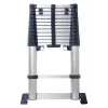 CIMCO 146725 escalera telescópica XC-380, aluminio, 3,80 m extendida, 13 peldaños, 150 kg