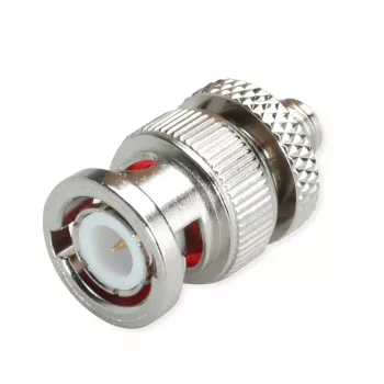 Telegärtner adaptador coaxial de RF conector macho BNC a conector hembra SMA, 50 ohmios, recto, J01008A0017