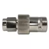 Telegärtner adaptador coaxial de RF conector hembra BNC a conector macho SMA, 50 ohmios, DC-4 GHz, latón niquelado, J01008A0025