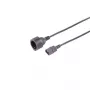 S CONN MAXIMUM CONNECTIVITY cable adaptador IEC C14 a CEE 7/3, 0,5 m, 3 x 1,0 mm², negro 09-07015