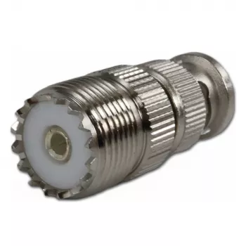 Telegärtner adaptador coaxial conector macho BNC a conector hembra UHF J01008A0803