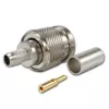 TELEGÄRTNER conector macho TNC recto para cable coaxial RG-58, crimpado/soldadura, 50 ohmios, DC-11 GHz
