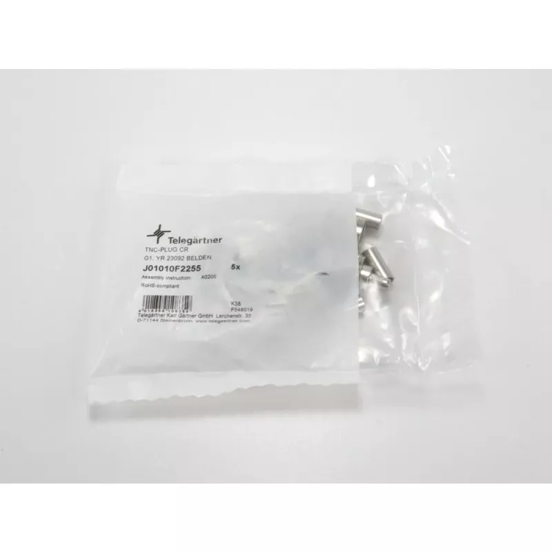 TELEGÄRTNER conector macho TNC recto para cable coaxial RG-58, crimpado/soldadura, 50 ohmios, DC-11 GHz