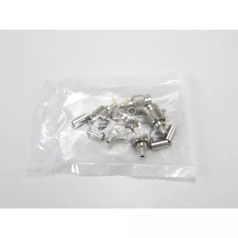 TELEGÄRTNER conector macho TNC recto para cable coaxial RG-58, crimpado/soldadura, 50 ohmios, DC-11 GHz