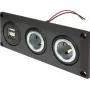 ProCar 67326500 toma empotrable 12V/24V con puerto de carga USB, DIN/ISO 4165, 16A/8A, 5V/2.1A, negra