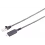 S CONN MAXIMUM CONNECTIVITY Cable adaptador USB-C a Ethernet 1G, conector macho USB Type-C a RJ45, PVC, negro, 1m (13-51025)