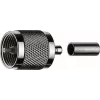 Telegärtner Conector macho UHF por crimpado G01 para RG-58 C/U, 50 ohmios, níquel/oro, 1 ud. J01040A0001