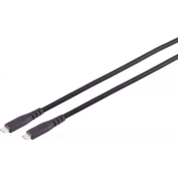 S CONN MAXIMUM CONNECTIVITY Cable USB-C a USB-C 3.2 Gen 2x2 2,5m TPE negro 13-57255