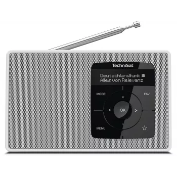 TechniSat DIGITRADIO 2 Radio de sobremesa DAB+ FM Bluetooth despertador blanco 0001/3910