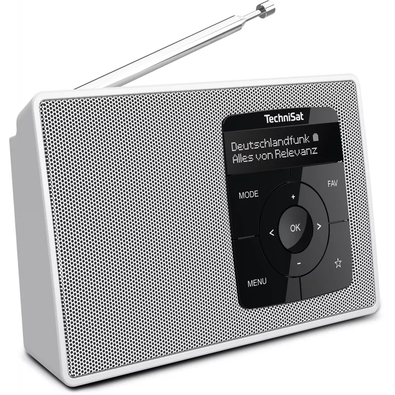 TechniSat DIGITRADIO 2 Radio de sobremesa DAB+ FM Bluetooth despertador blanco 0001/3910
