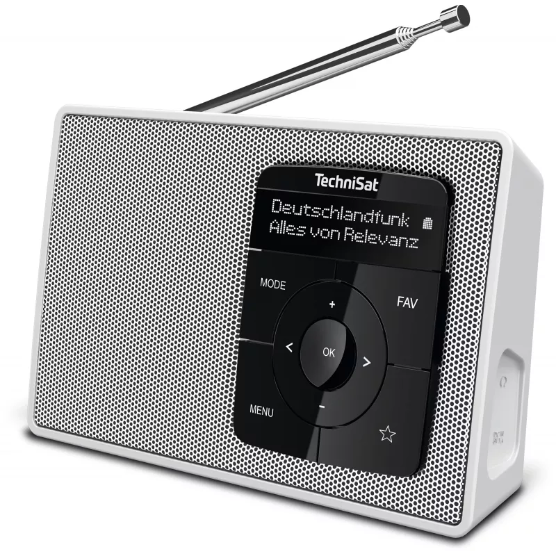 TechniSat DIGITRADIO 2 Radio de sobremesa DAB+ FM Bluetooth despertador blanco 0001/3910