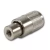 Telegärtner Conector macho UHF PL259/6 para RG-58 C/U y RG-59 B/U, aislamiento de PTFE, carcasa niquelada, contacto plateado, pack de 5 (J01040B0604)