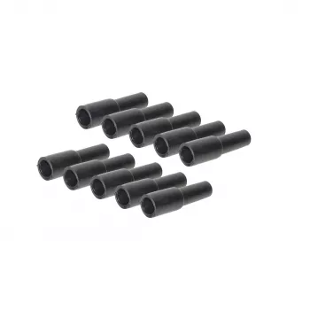 SHIVERPEAKS Casquillo de goma para conector macho F, pack de 10, negro, protección contra la intemperie BS85397-SET10