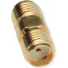 TELEGÄRTNER 100024790 Adaptador coaxial SMA hembra a SMA hembra, 50 ohmios, DC-18 GHz, latón niquelado