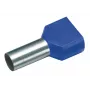 Cimco 187710 Terminal tubular doble 2,5 mm² parcialmente aislado azul 100 uds.