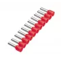 Cimco 187502 Terminal tubular 1 mm² parcialmente aislado rojo 500 uds.