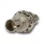 Telegärtner Acoplador ST multimodo simplex con casquillo de bronce fosforoso, carcasa metálica, montaje de un orificio, Z64 J08011A0003