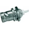 Telegärtner Conector hembra BNC de montaje empotrado 50 ohmios, conductor interior dorado, brida de 4 orificios, conexión por soldadura (J01001A0053Z)