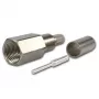 Telegärtner Conector macho FME crimp/crimp para RG-58 C/U, 50 ohmios, oro/níquel J01700A0006Z