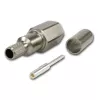 Telegärtner Conector macho FME crimp/crimp para RG-58 C/U, 50 ohmios, oro/níquel J01700A0006Z
