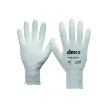 Cimco Guantes de protección Skinny Soft, talla 10 (L), blancos 141264