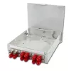 TELEGÄRTNER STX Distribuidor para carril DIN 6xST-dúplex, casquillo/carcasa metálica, multimodo (H82050A0001)