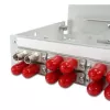 TELEGÄRTNER STX Distribuidor para carril DIN 6xST-dúplex, casquillo/carcasa metálica, multimodo (H82050A0001)