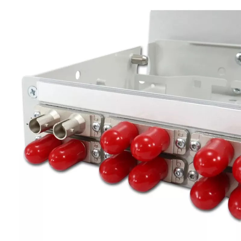 TELEGÄRTNER STX Distribuidor para carril DIN 6xST-dúplex, casquillo/carcasa metálica, multimodo (H82050A0001)