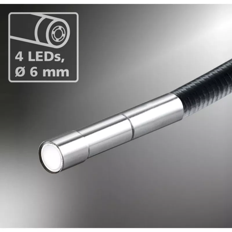 Laserliner Micro Camera Sonda endoscópica Ø 6 mm, 1,5 m, iluminación LED (082.221A)