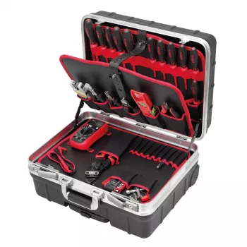 CIMCO Maletín trolley de herramientas industrial para aprendices 170532, 30L, IP43, negro