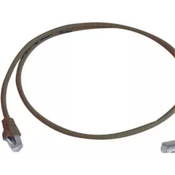 Telegärtner 100008674 Cable de parcheo RJ45, CAT 6a S/FTP, 5,0 m, azul, ignífugo, con protección antiacodamiento