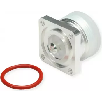 Telegärtner Conector hembra 7-16 DIN, montaje en panel, 50 ohmios, plata