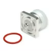 Telegärtner Conector hembra 7-16 DIN, montaje en panel, 50 ohmios, plata