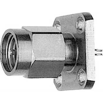 Telegärtner Conector hembra SMA de montaje con brida Z29, dorado (estándar) – 5 unidades (J01150A0191)