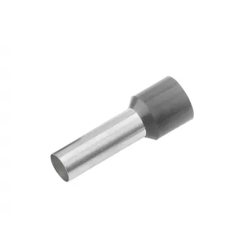 Cimco 187020 Terminal tubular 4 mm² parcialmente aislado gris 100 unidades