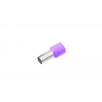 Cimco 187103 Terminal tubular 0,25 mm² semiaislado violeta (100 uds.)